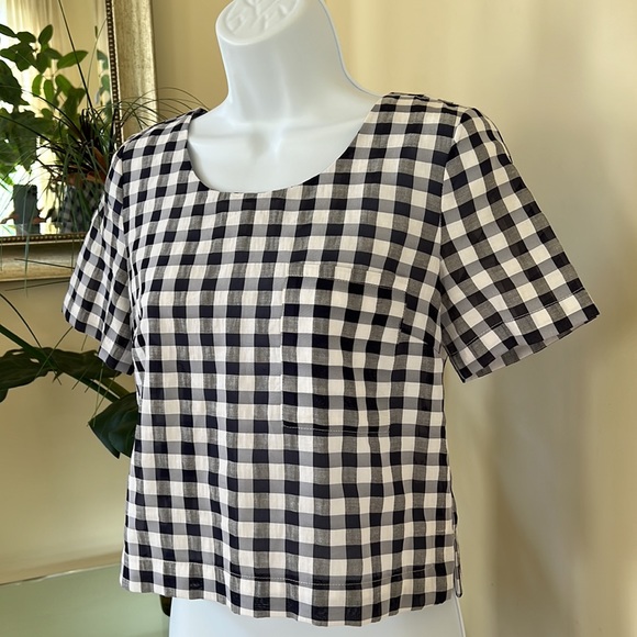 JOA Gingham Top - Picture 2 of 12